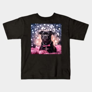 Glitter Staffy Kids T-Shirt